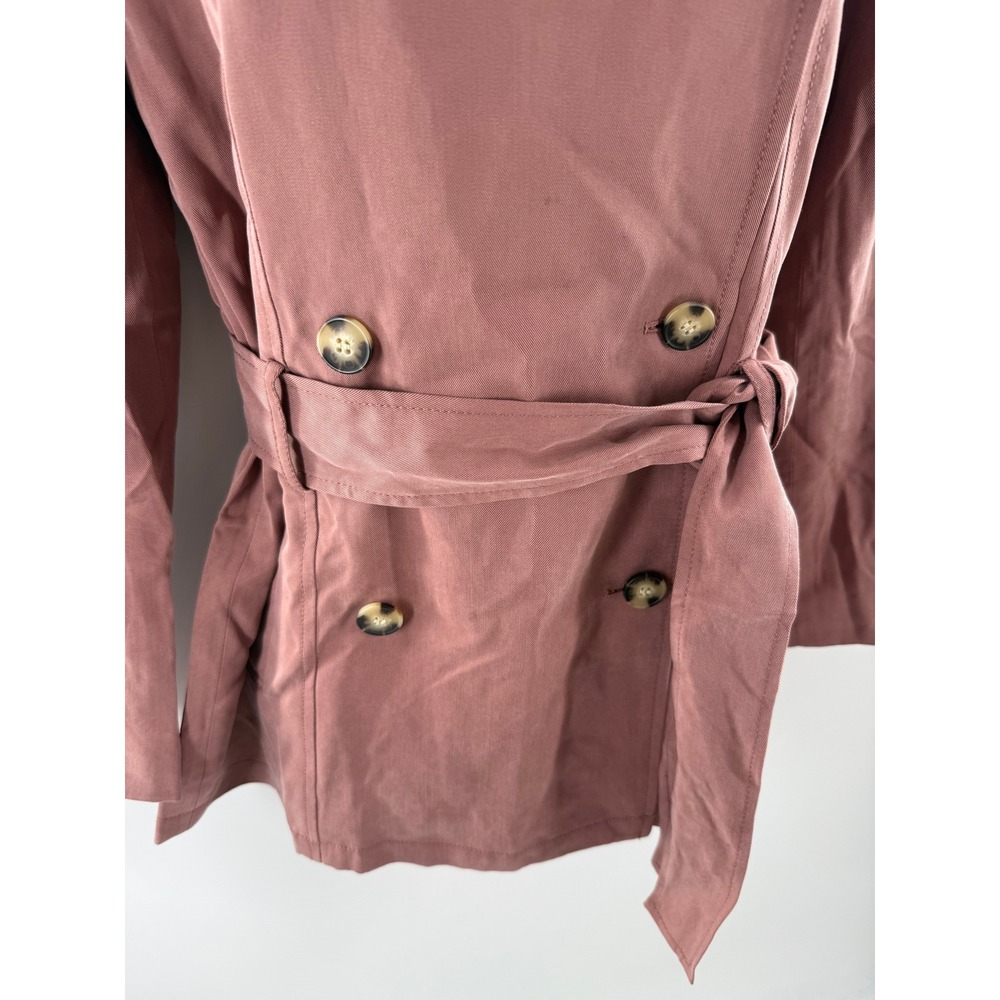 Club Monaco The Soft Trench Rose Double Breasted Belted Jacket XS MSRP278‎ NEW - Picture 11 of 13